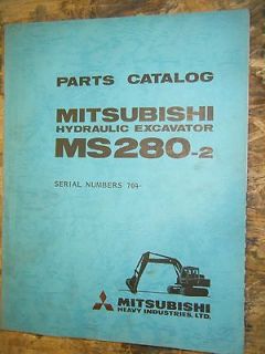   MS280 2 EXCAVATOR FACTORY PARTS CATALOG MANUAL BOOK SERIAL # 704 UP