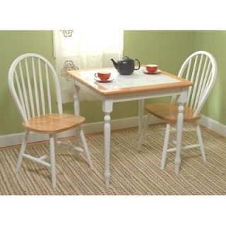 Piece White Dining Set Table Chairs Kitchen Home Furniture Free 