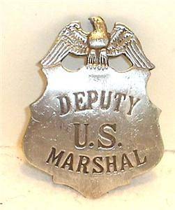 Deputy US Marshal Police Badge Sheriff Ranger Old West