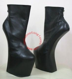 Made to Order Calfskin Leather No Heel Pony ankle boots