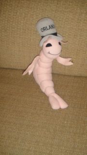   Fiesta Pink Bubba Gump Shrimp Orlando Gray Hat Stuffed Animal Plush
