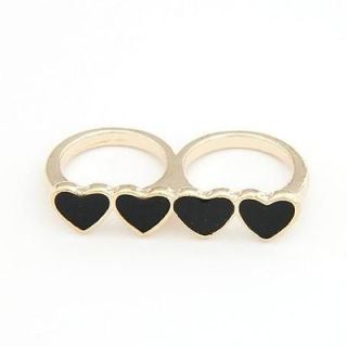 black heart ring in Rings