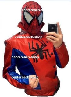 Spider man leather jacket / Costumes Jacket / Custom All Sizes 