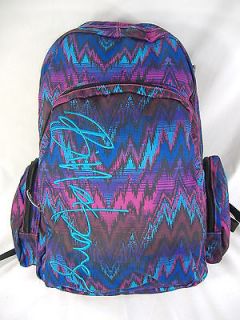 New Womens BILLABONG Laptop Backpack School Book Bag Purple Pink 