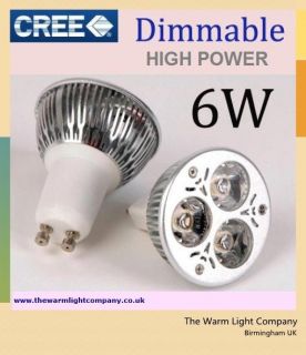 CREE GU10 6W Dimmable LED Spotlight Light Bulbs Downlight Lamp 