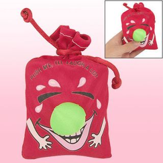 Crown Nose Detail Funny Face Red Novelty Laughing Bag