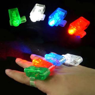 Wholesale Lot 100pcs Mix LED Party Laser Finger Light Beam Torch Ring 