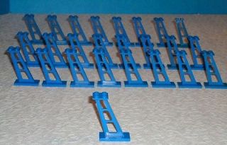 20 BLUE LEGO MONORAIL TRAIN SUPPORTS Girder Stanchion Post   FREE U.S 