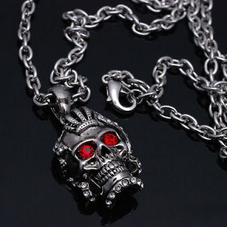 N65 Mens necklace metal chain fashion jewelry skull ring motorcycle 