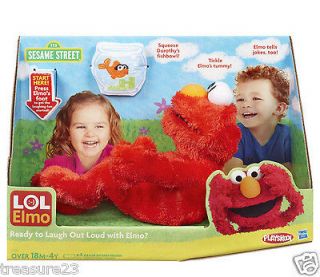 ELMO LAUGH OUT LOUD LOL Animated Laughing Kicking Elmo Doll Tickle 