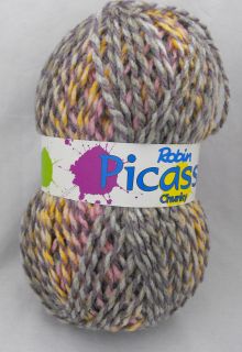 Robin Picasso Chunky 100% acrylic Hydrangea mix yarn 2882100g ball