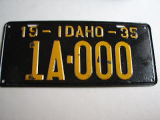    Transportation  Automobilia  License Plates  US Idaho
