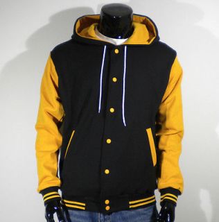varsity letterman jacket hoodie in Coats & Jackets