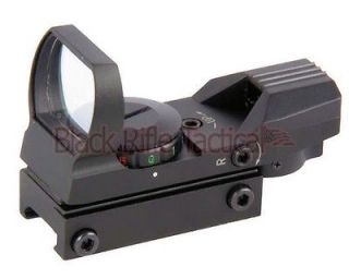 Holographic 4 Reticle Red Green Dot Sight Scope 20mm Picatinny Weaver 