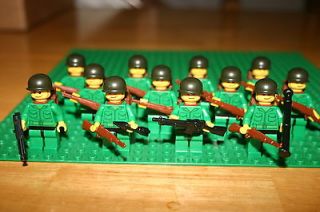 Custom Lego WWII World War 2 Complete Squad US Army Builder Minifigure