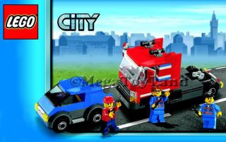 Lego City Truck Car & 3 Minifigures From Set 7642
