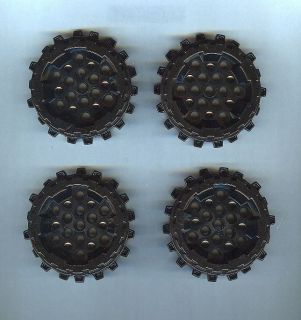 Used Lego 8 x 8 Black Wheels With Spurs 8960 8961 8964 Power Miners
