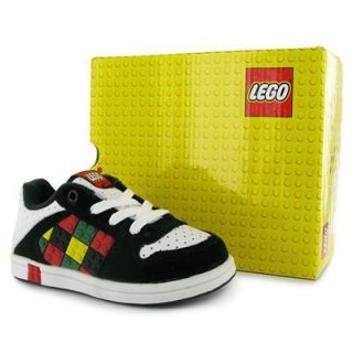 LEGO CONCRETE CHILDRENS TRAINERS   SIZE 5 13   WHT/BLK/MULTI