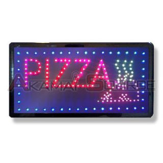 19x10x1 LED Open PIZZA Parlor Sign Slice Fast Food NEW Business 