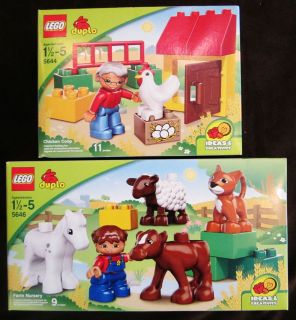 LEGO DUPLO 5644 Chicken Coop 5646 FARM NURSERY set of 2   NEW