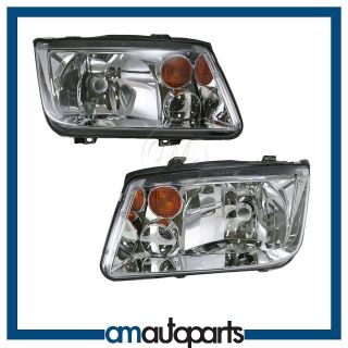 02 06 Jetta VW Headlights Headlamps LH Left & RH Right Pair Set