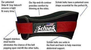 Schiek 6 in Power Contour Support Weight lifting Belt