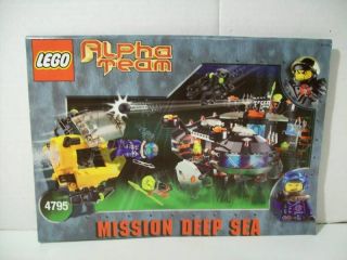 Lego 4795 Alpha Team Ogel Underwater Base w/Instruction
