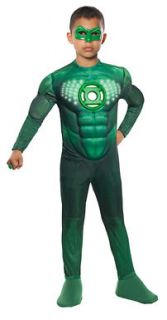 Kids Light Up Green Lantern Movie Costume