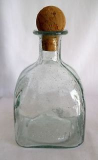 BOTTLE   PATRON TEQUILA SQUARE BOTTLE w/ROUND CORK and SPARKLES 