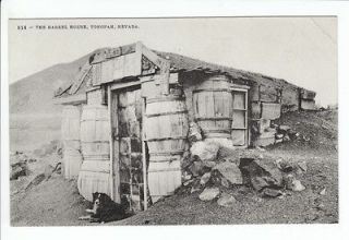 Whiskey Barrel House Tonopah Nevada NE Old Postcard Nye County Vintage 