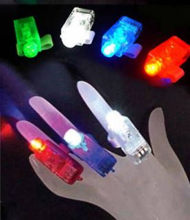 Wholesale 100pcs Mix Led Party Laser Bright Finger Light Glow Beam 