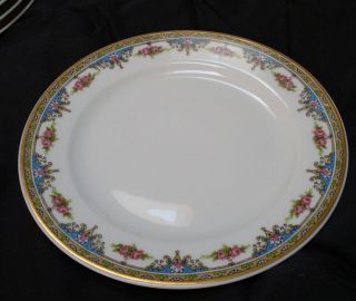 Limoges France VIGNAUD plates, gorgeous 6.25 plates