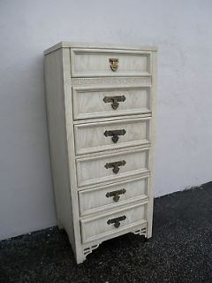    CENTURY HOLLYWOOD REGENCY TALL PAINTED LINGERIE CHEST BY DIXIE #2727