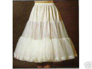 SAMS PS35 CHIFFON PRAIRIE WESTERN PETTICOAT Choose size, color 