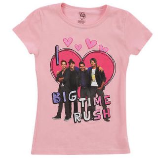 Love Big Time Rush Pink Short Sleeve T Shirt   Medium