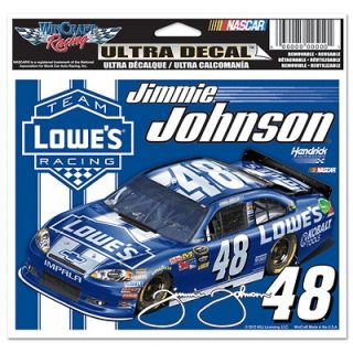 JIMMIE JOHNSON 2012 LOWES 5 X 6 ULTRA DECAL MADE IN USA