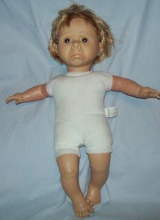   Toys Golden Haired Crying/Pouting Baby Doll w/plush Body Soft Toy