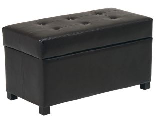 Chestnut Brown Soft All Leather Living Room Ottoman