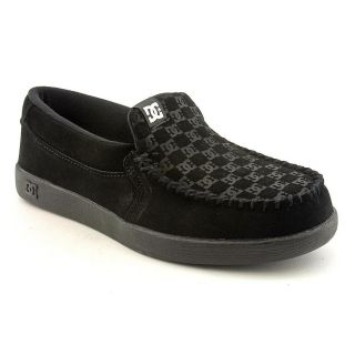 DC Villain Mens Size 9.5 Black Regular Suede Loafers Shoes