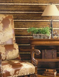 Log Cabin Wallpaper with the look of rustic logs 41382