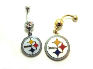 NFL Pittsburg Steelers Navel / Belly button Ring   Authentic. 316L 