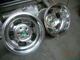 NEWLY POLISHED 15 x 10 INDY SLOT MAG WHEELS HOTROD SS MAGS CHEVY 