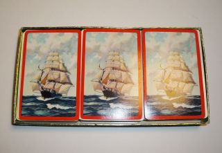   Whitman Publishing Co. Plastic Coated Playing Cards   SAMBA   3 Deck