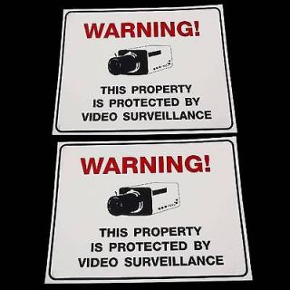   STORE BEER COOLER SECURITY SPY VIDEO CAMERAS WARNING BUSINESS SIGNS