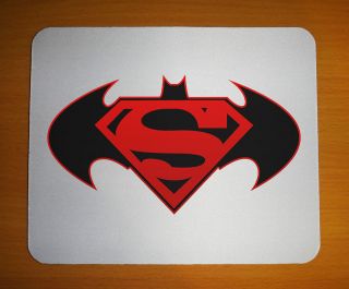   Batman Superman Mouse Mat Pad Small Computer PC Game Gaming Brand New