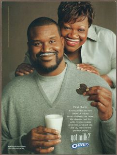 Shaquille oNeal Got Milk 2011 print ad / magazine advertisement, Shaq