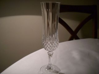 Cristal DArques / Durand Longchamp Crystal Champagne Flute