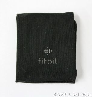 NEW FITBIT Black Elastic Velcro Wristband Carry Pouch for Fitbit Ultra 