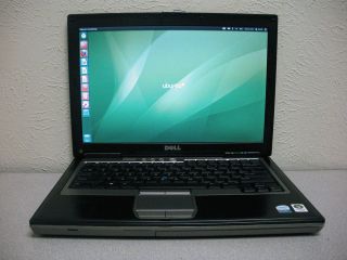 Dell Latitude D630 Laptop Core 2 Duo 1.8GHz 2.5GB 80GB Ubuntu 12 Wifi 