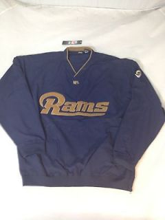   RAMS PULL OVER PREFORMCE JACKET 6XL 6XT NEW W TAGS BRANDFORD LONG